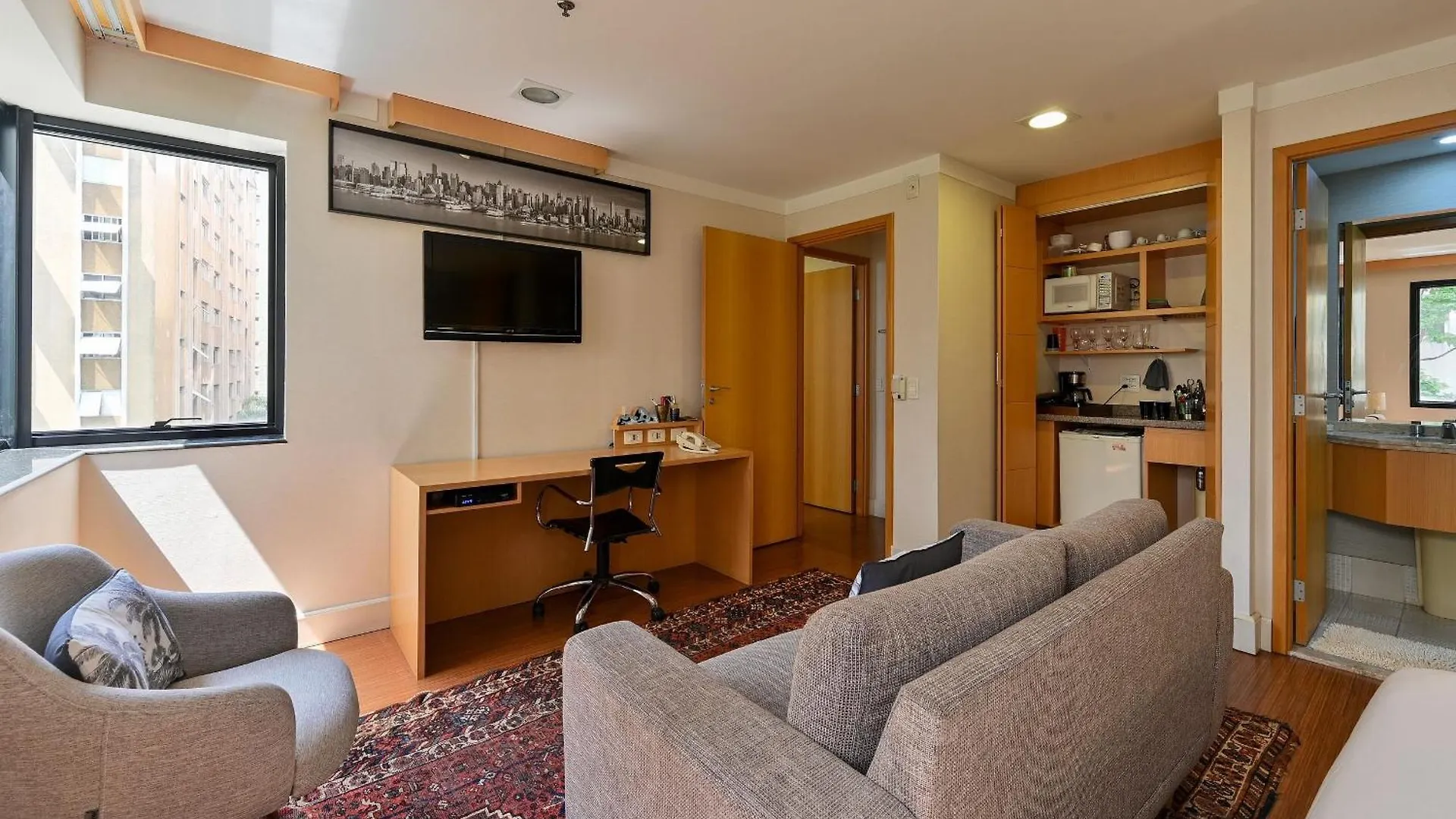 Flat Com Duas Suites Em Hotel Nos Jardins! São Paulo Apartmán